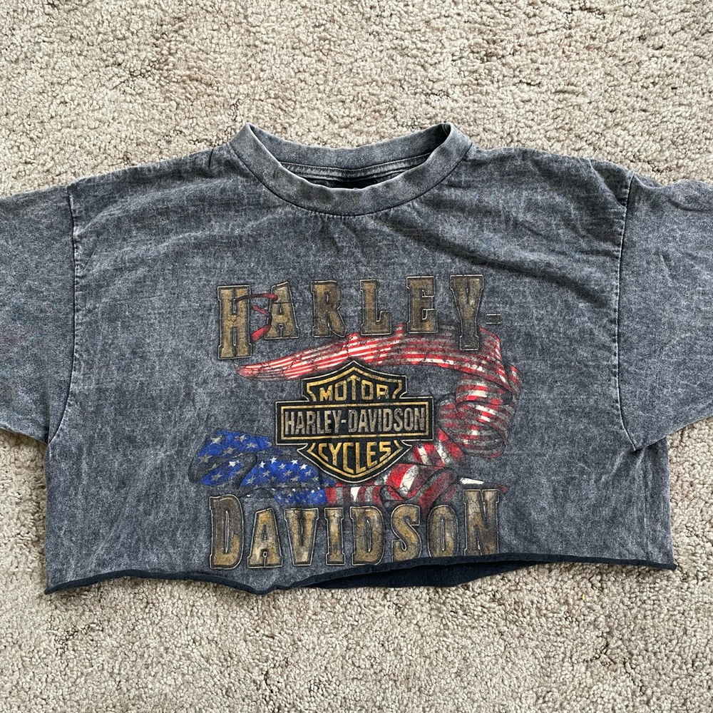 Vintage Harley Davison woman’s Crop size Large
